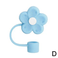 Silicone Straw Cover for Axyaa Tumblers – Cute Cup Topper with Flower Design