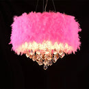 Axyaa Feather Chandelier: Simple, Elegant, Romantic LED Lighting Fixture