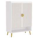 Axyaa 7-Tier Shoe Cabinet with Doors and Adjustable Shelves