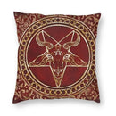 Axyaa Hail Satan Pattern Sofa Cushion Cover Pillowcase Home Decoration Party Car Bedding
