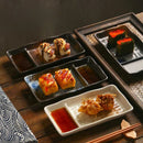 Axyaa Ceramic Partition Plate for Vinegar, Cake, Sushi, Dessert, Snack, Cold Dish