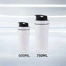 Axyaa Stainless Steel Protein Shaker Bottle with Steel Ball and Scale