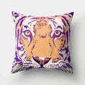 Axyaa Lion Tiger Head Pillowcase for Home Decor - Soft and Stylish Animal Cushion Cover