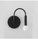 Axyaa Nordic Black Wall Lamp for Modern Living Spaces