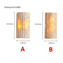 Axyaa Yellow Cave Stone Villa Wall Lamp - Japanese Style LED Lighting for Bedroom