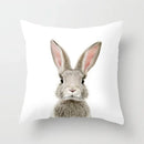 Axyaa Cute Cat Series Pillowcase: Square Office Decorative Cushion Cover