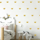 Axyaa Golden Crown Wall Sticker: Children's Room Decor, Princess Queen Vinyl Decal