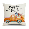 Axyaa Thanksgiving Pumpkin Maple Leaf Pillow Cover