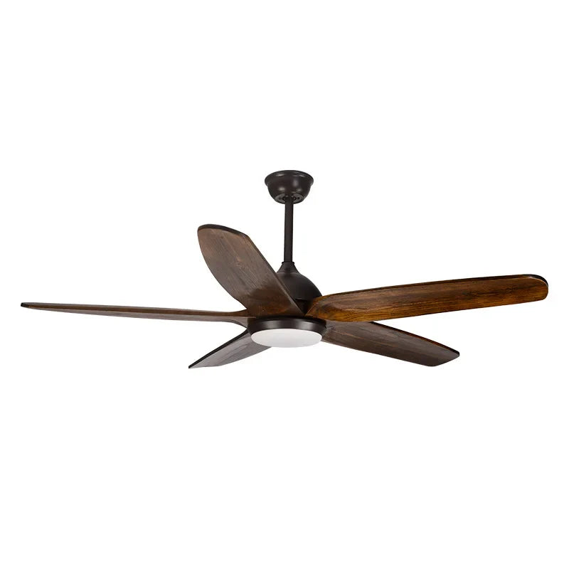 Axya 60" Wood Blade Ceiling Fan with LED Light & Remote Control