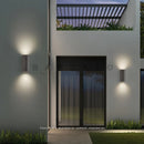 Axyaa Waterproof Outdoor Wall Sconce Black White Gray Cement - Up Down GU10 Bulb