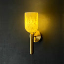 Axyaa Copper Marble Wall Lamp: Modern, Simple Design for Bedroom, Living Room, Corridor.