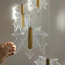 Luxury Maple Leaf Staircase Pendant Chandelier by Axyaa: Elegant Home Decor for Duplex Villa