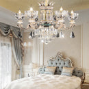 Axyaa Luxury European Villa Crystal Chandelier for Home Dining & Bedroom