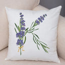 Axyaa Lavender Letter Sofa Cushion Cover for Home Car Living Room Bedroom Decor