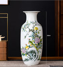 Axyaa Blue and White Ceramic Vase for Living Room Decoration and Flower Arrangement