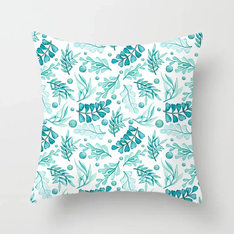 Modern Geometry Print Pillow Case for Home Decor by Axyaa - Mint Green Pillow Cover