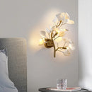 Axyaa Ginkgo Leaf Wall Lamp: Luxury Acrylic Nordic Light for Living Room, Bedroom, Hallway