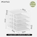 Axyaa Mesh Desk Organizer Stackable Paper Tray Stackable Desktop Document File Organizer