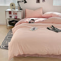 Axyaa Bubble Cotton Bedding Set, AB Side Duvet Cover, Sheet, Pillowcase