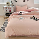 Axyaa Bubble Cotton Bedding Set, AB Side Duvet Cover+Sheet, Twin-King, 3/4Pcs