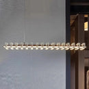 Luxury Axyaa Crystal Pendant Light for Restaurant, Bar, and Sales Office