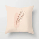 Axyaa Geometric Flower Leaves Cushion Cover - Desert Sunrise Cactus Pillowcase
