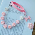 Axyaa Pink Flower Cup Holder Chain for Stanley Accessories, 6-10cm Cup Mouth