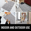 Axyaa Low-Profile Indoor Entry Doormat 80x120 - Non-Slip Absorbent Washable Rug
