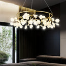 Axyaa Modern Firefly Round Chandelier Living Room Pendant Lamp
