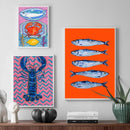 Axyaa Marine Animals Canvas Prints for Modern Home Decor