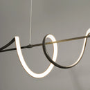 Axyaa LED Long Strip Pendant Chandelier for Dining Room and Bar