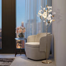 Nordic Sofa Modern Tall Floor Lamp Ginkgo Leaf Standing LED Home Decor Axyaa