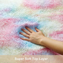 Axyaa Shaggy Tie-Dyed Carpet: Luxe Living Room & Bedroom Rug