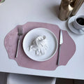 Axyaa Green PU Leather Christmas Placemats Set - Luxury Dining Table Pad