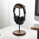 Axyaa Black Walnut Headphone Stand Solid Wood Display Rack Desktop Decor