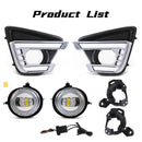 Axyaa LED Daytime Running Light Turn Signal Fog Lamp for Mazda CX5 CX-5 2015 2016
