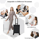 Axyaa 3-in-1 Rolling Makeup Case with 2 Large Drawers for Nail & Travel Makeup