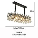 Axyaa Modern Crystal LED Ceiling Chandelier for Luxury Home Decor