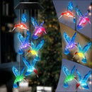 Axyaa Solar Hummingbird LED Chime: Color-Changing Decor Light