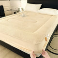 Axyaa Thickened Lamb Wool Mattress: Warm & Washable, Dust Protective Cover