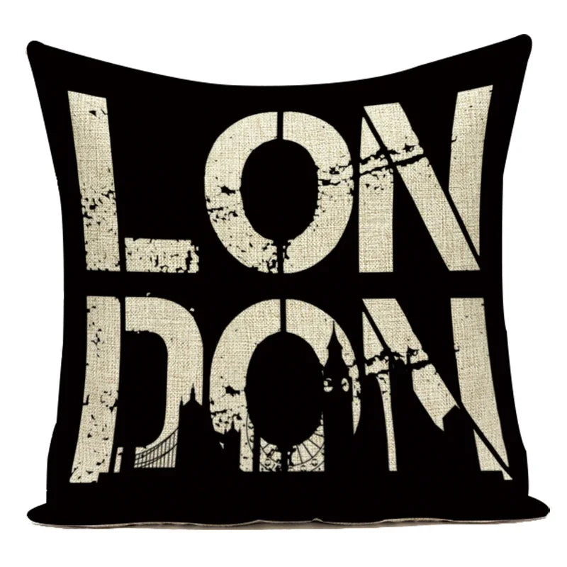 Axyaa British Flag Soldiers Pillow Cover - London England Theme