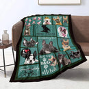 Axyaa French Bulldog Flannel Blanket: Cute, Lightweight 3D Printed Fleece for Four Seasons