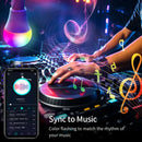 Axyaa Smart LED Bulb: 9W-18W RGB Dimmable Lamp with Timer Control