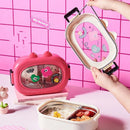 Axyaa Kids Stainless Steel Bento Lunch Box for School Girls & Children