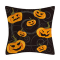 Axyaa Spooky Pumpkin Bat Pillowcase for Home Sofa Cushion Decor