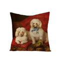Axyaa Dog Print Linen Pillow Cover 45X45cm