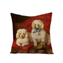 Axyaa Dog Print Linen Pillow Cover 45X45cm