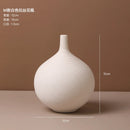 Axyaa White Ceramic Vase for Living Room Decor or Dining Table Centerpiece