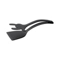 Axyaa Silicone Grip Shovel Clip & Flip Tongs Set for Cooking & Grilling