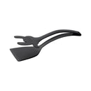Axyaa Silicone Grip Shovel Clip & Flip Tongs Set for Cooking & Grilling